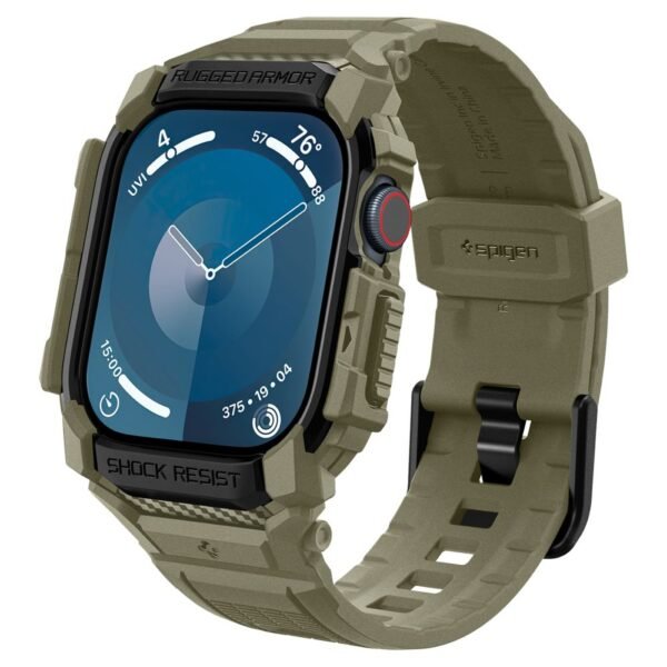 Spigen Rugged Armor ”Pro” Apple Watch 10 / 11 (46 Mm) Vintage Khaki