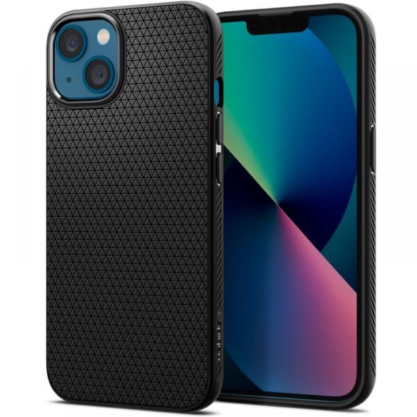 Spigen Liquid Air Hoesje iPhone 13 Mini Mat Zwart