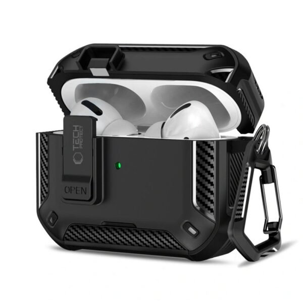 Tech-Protect Carbonox MagSafe Apple AirPods Pro 3 Zwart