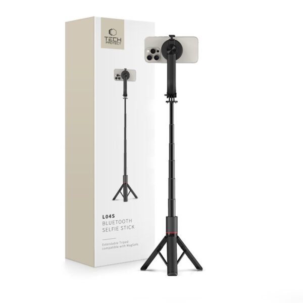 Tech-Protect L04S MagSafe Bluetooth Selfiestick Statief Zwart