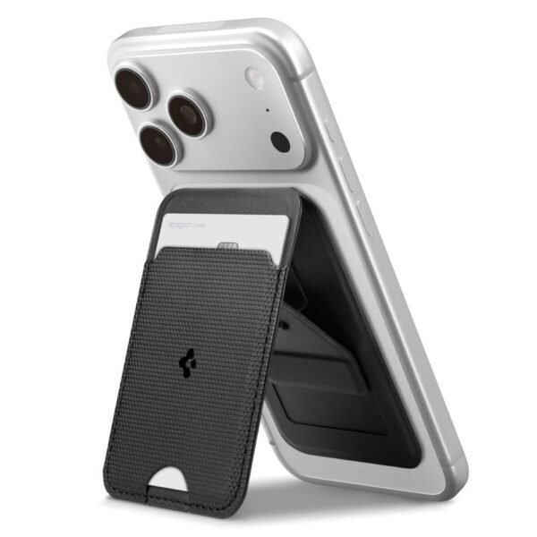 Spigen S314-1 Slim Fold Statief MagSafe Universeel Magnetisch Card Houder Zwart
