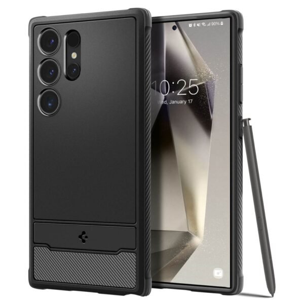 Spigen Rugged Armor Galaxy S24 Ultra Mat Zwart