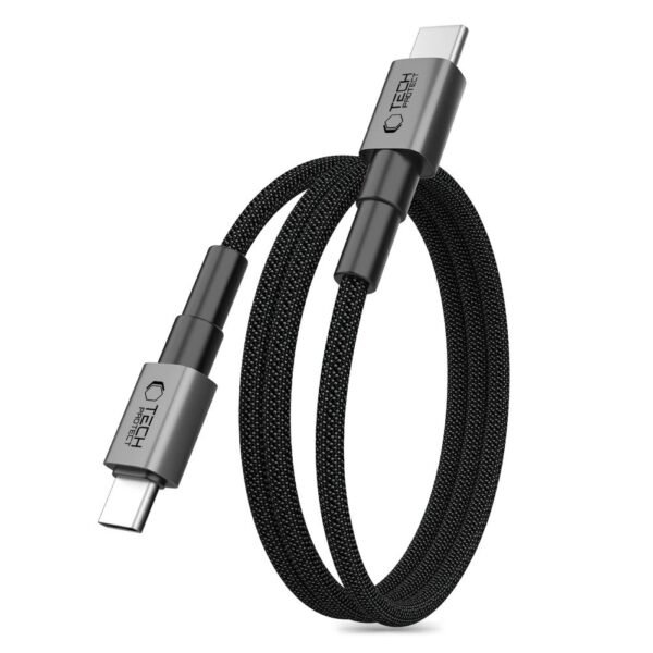 Tech-Protect Ultraboost Dna Magtwist Type-C Kabel PD 100W / 5A 100CM Iron Grijs