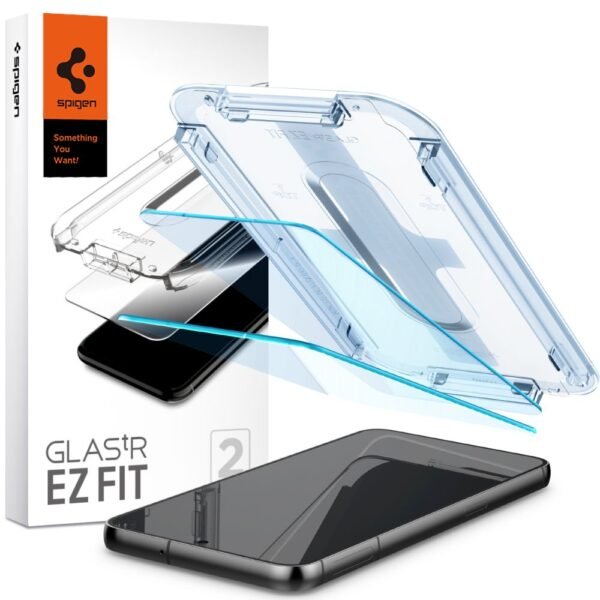 Gehard Glas Spigen Glas.tr ”Ez Fit” 2-Pack Galaxy S23 Transparante
