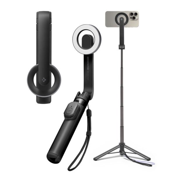 Spigen S571W MagSafe Bluetooth Selfiestick Statief Zwart