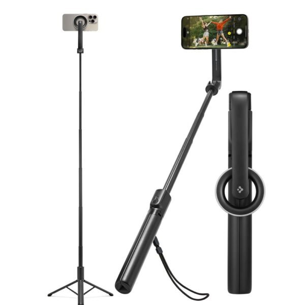 Spigen S580W MagSafe Bluetooth Selfiestick Long Statief Zwart