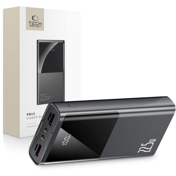 Tech-Protect PB13-22.5w Powerbank 20000MAH Grijs