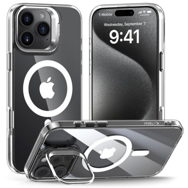 Tech-Protect MagStand MagSafe Transparant Hoesje iPhone 16 Pro