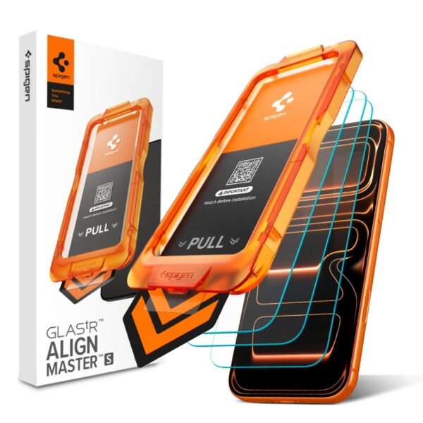 Spigen ALM Glas.tR Slim Gehard Glas 3-Pack iPhone 17 Pro Transparant