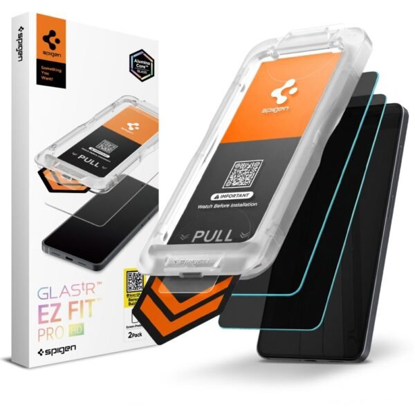 Spigen Glas.tR EZ Fit Pro AC HD 2-Pack Privacy Gehard Glas Schermbeschermer Samsung Galaxy S26