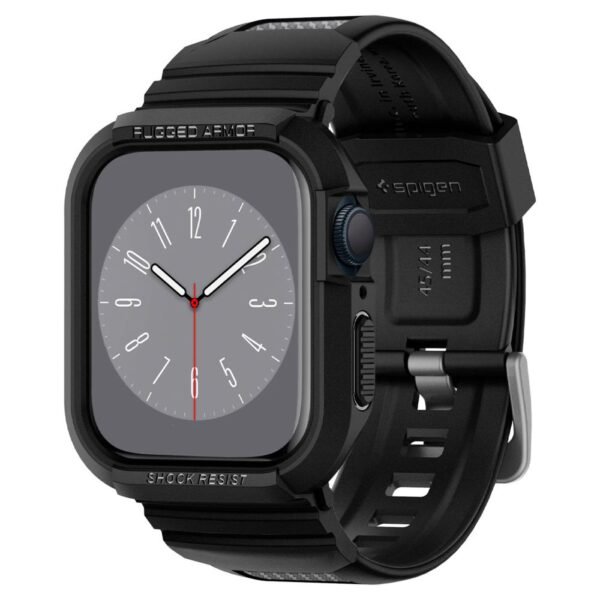 Spigen Rugged Armor ”Pro” Apple Watch 6 / 7 / 8 / 9 / SE 1 / 2 / 3 (44 / 45 Mm) Zwart