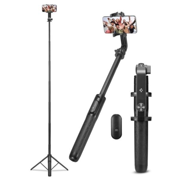 Spigen S560W Bluetooth Selfiestick Long Statief Zwart