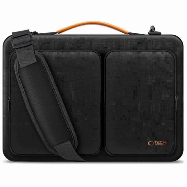 Tech-Protect Defender Tas Laptop 13-14 Zwart/Oranje