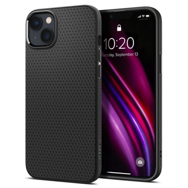 Spigen Liquid Air iPhone 14 Mat Zwart