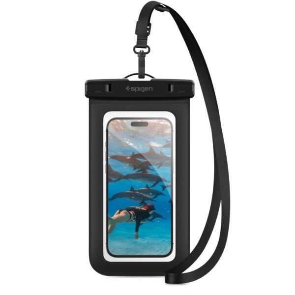 Spigen A601 Universeel Waterproof Hoes Zwart