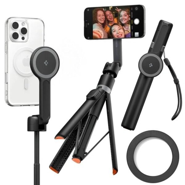 Spigen S581W MagSafe Bluetooth Selfiestick Statief Zwart