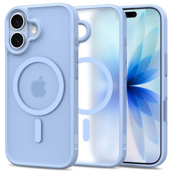 Tech-Protect MagMat MagSafe Hoesje iPhone 17 Mat Mistblauw