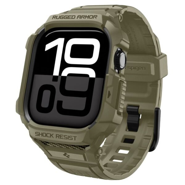Spigen Rugged Armor ”Pro” V2 Apple Watch 10 / 11 (46 Mm) Vintage Khaki