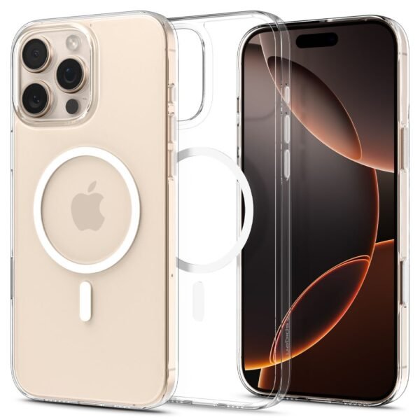 Spigen Thin Fit T MagSafe Transparant Wit Hoesje iPhone 16 Pro