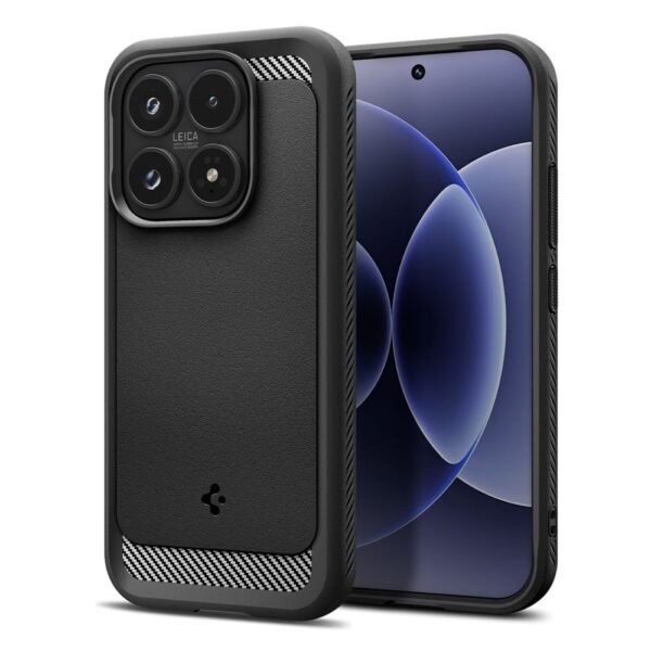 Spigen Rugged Armor Xiaomi 17 Mat Zwart