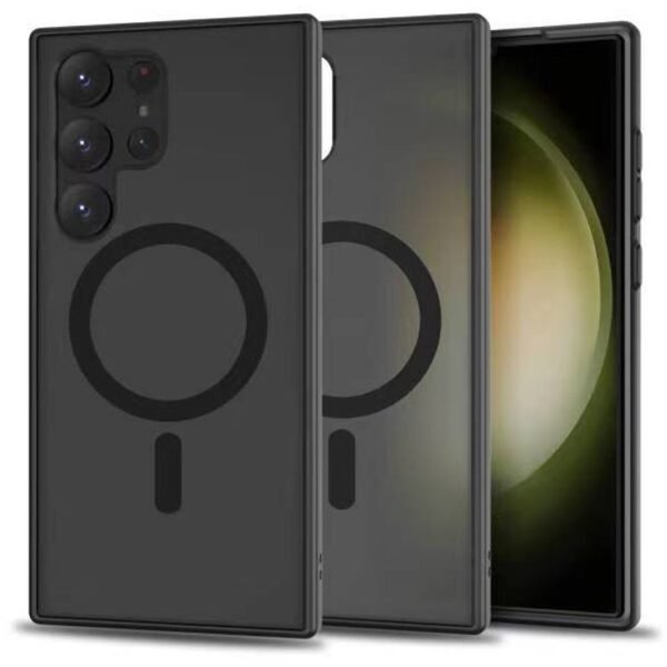 Tech-Protect Magmat MagSafe Galaxy S23 Ultra Mat Zwart
