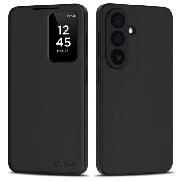 Tech-Protect Smart Wallet Hoesje Samsung Galaxy S26 Mat Zwart