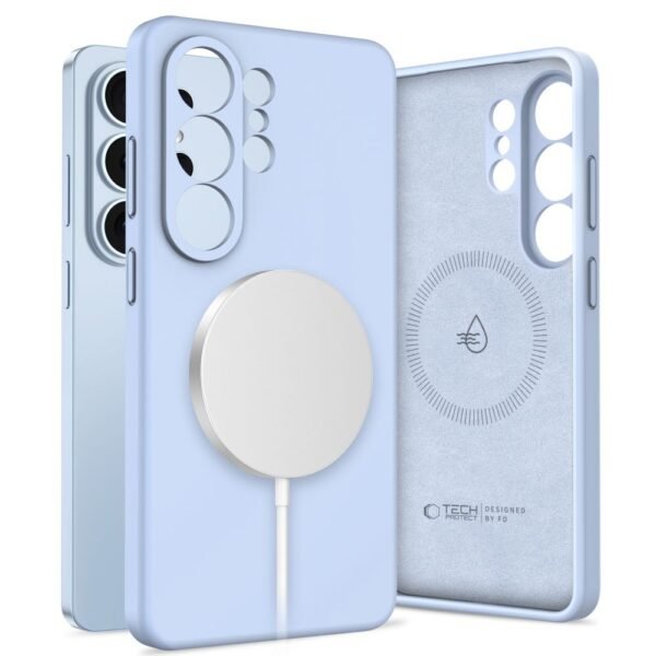 Tech-Protect Siliconen MagSafe Hoesje Samsung Galaxy S26 Ultra Sky Blauw