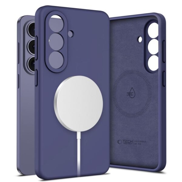 Tech-Protect Siliconen MagSafe Hoesje Samsung Galaxy S26 Cobalt Violet