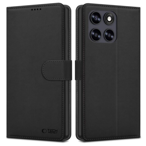 Tech-Protect Wallet Hoesje Motorola Moto G67 / G77 Zwart