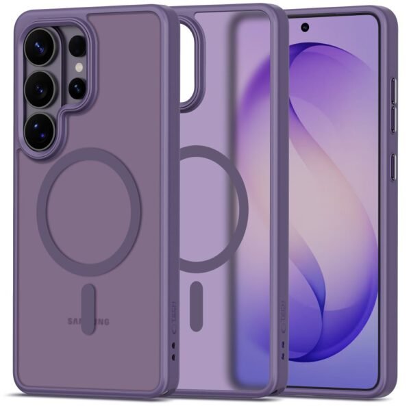 Tech-Protect MagMat MagSafe Hoesje Samsung Galaxy S26 Ultra Mat Cobalt Violet