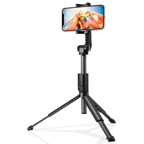 Spigen S540W Bluetooth Selfiestick Statief Zwart