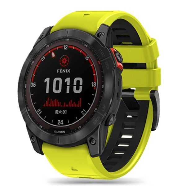 Tech-Protect Iconband Pro Garmin Fenix 5X / 5X Plus / 6X / 6X Pro / 7X / 8 / 8 Pro (51 Mm) Lime/Zwart