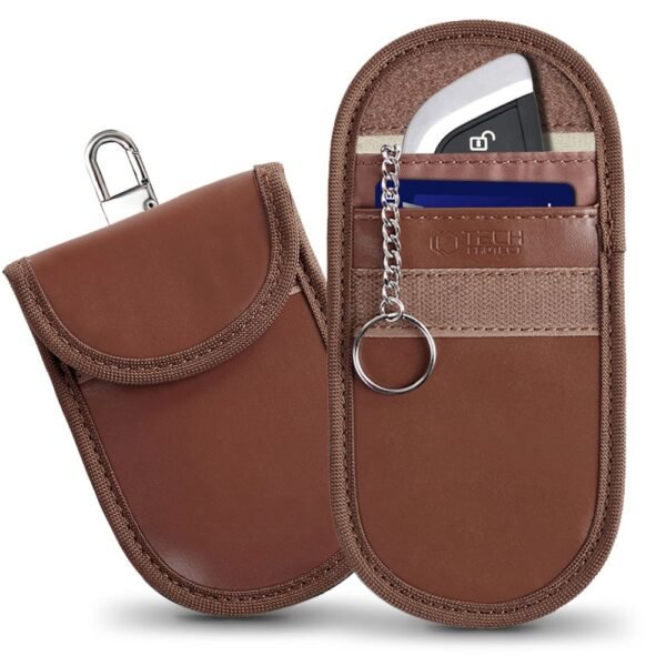 Tech-Protect Klatka Faradaya KLR100 Pouch Keyless Rfid Signal Blocker Hoes Espresso