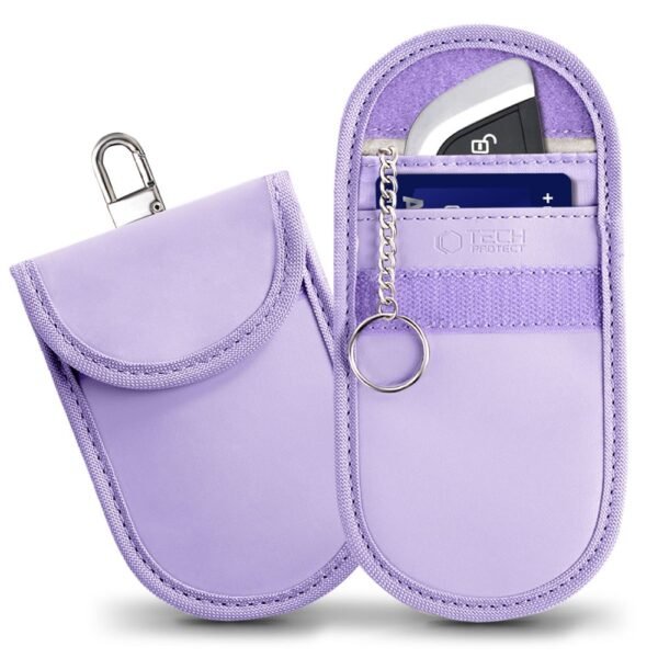 Tech-Protect Klatka Faradaya KLR100 Pouch Keyless Rfid Signal Blocker Hoes Lavender