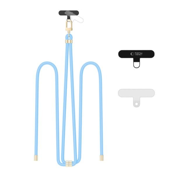 Tech-Protect C7S Koord Crossbody Bandje Baby Blauw/Goud