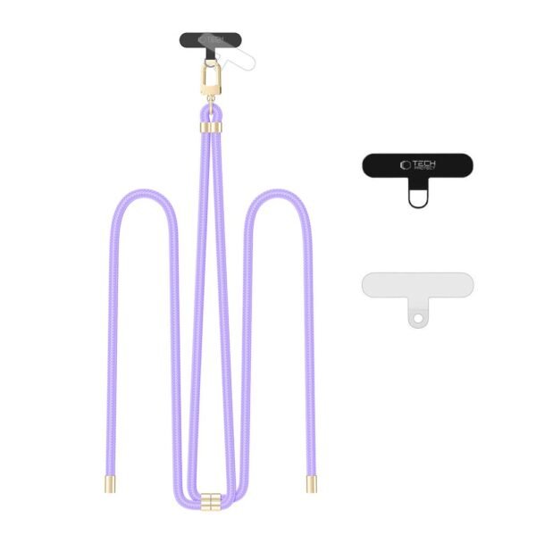 Tech-Protect C7S Koord Crossbody Bandje Lavender/Goud