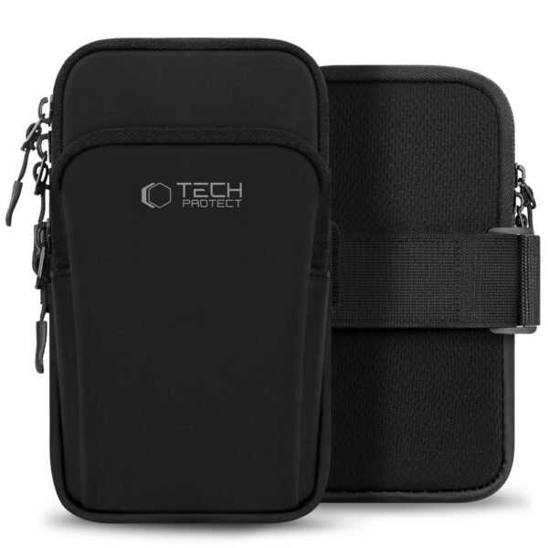 Tech-Protect M7 Universeel Sport Armband Zwart/Zwart