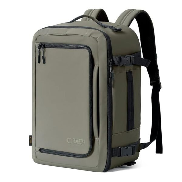 Tech-Protect Defender S50 Ryanair & Wizzair Travel Laptop Cabin Backpack 20L 40X20X25 Olive Groen