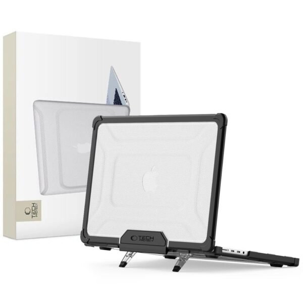 Tech-Protect SmartShell Pro MacBook Pro 14 M1-M5 Pro / M5 Pro Max 2021-2026 Zwart/Transparant
