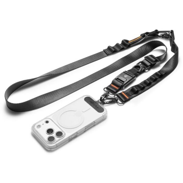 Spigen DA30M Universeel Lanyard Bandje Crossbody Zwart