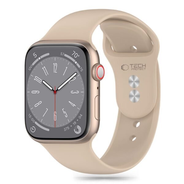 Tech-Protect Siliconen Apple Watch 8 / 9 / 10 / 11 / SE / Ultra (44 / 45 / 46 / 49 Mm) Walnut