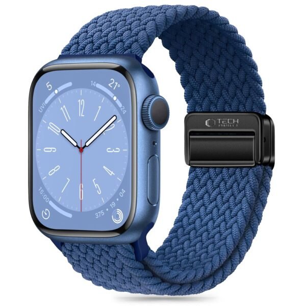 Tech-Protect Nylonmag Apple Watch 8 / 9 / 10 / 11 / SE / Ultra (44 / 45 / 46 / 49 Mm) Montego Blauw
