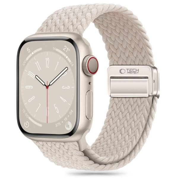 Tech-Protect Nylonmag Apple Watch 8 / 9 / 10 / 11 / SE / Ultra (44 / 45 / 46 / 49 Mm) Starlight