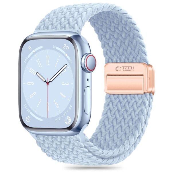 Tech-Protect Nylonmag Apple Watch 8 / 9 / 10 / 11 / SE (40 / 41 / 42 Mm) Baby Blauw