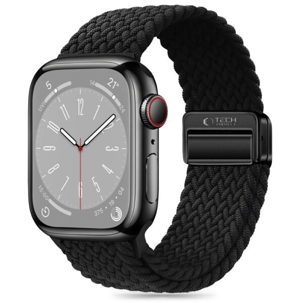 Tech-Protect Nylonmag Apple Watch 8 / 9 / 10 / 11 / SE (40 / 41 / 42 Mm) Zwart