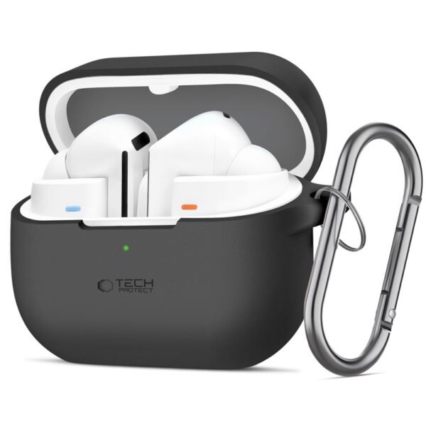 Tech-Protect Siliconen Hook Samsung Galaxy Buds 3 / 3 FE / 3 Pro Zwart