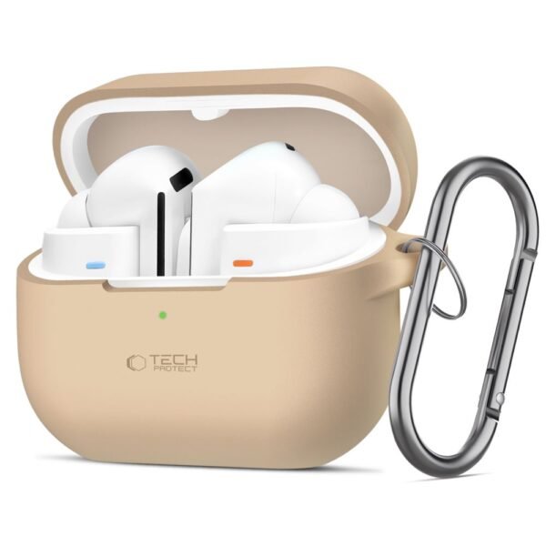 Tech-Protect Siliconen Hook Samsung Galaxy Buds 3 / 3 FE / 3 Pro Caffe Latte