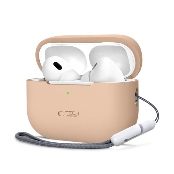 Tech-Protect Siliconen Apple AirPods Pro 1 / 2 Caffe Latte