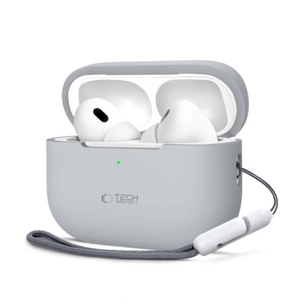 Tech-Protect Siliconen Apple AirPods Pro 1 / 2 Crayon Grijs