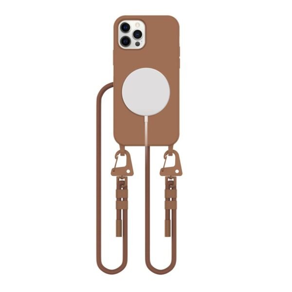 Tech-Protect Magnecklace MagSafe Hoesje iPhone 12 / 12 Pro Chocolate Bruin